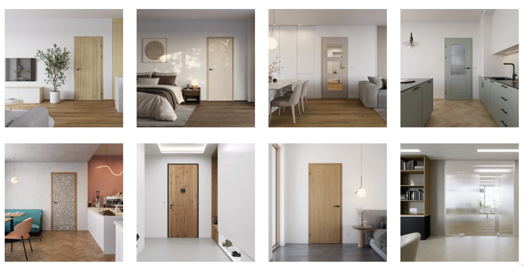 Designer, hidden, acoustic and technical doors — SAPELI